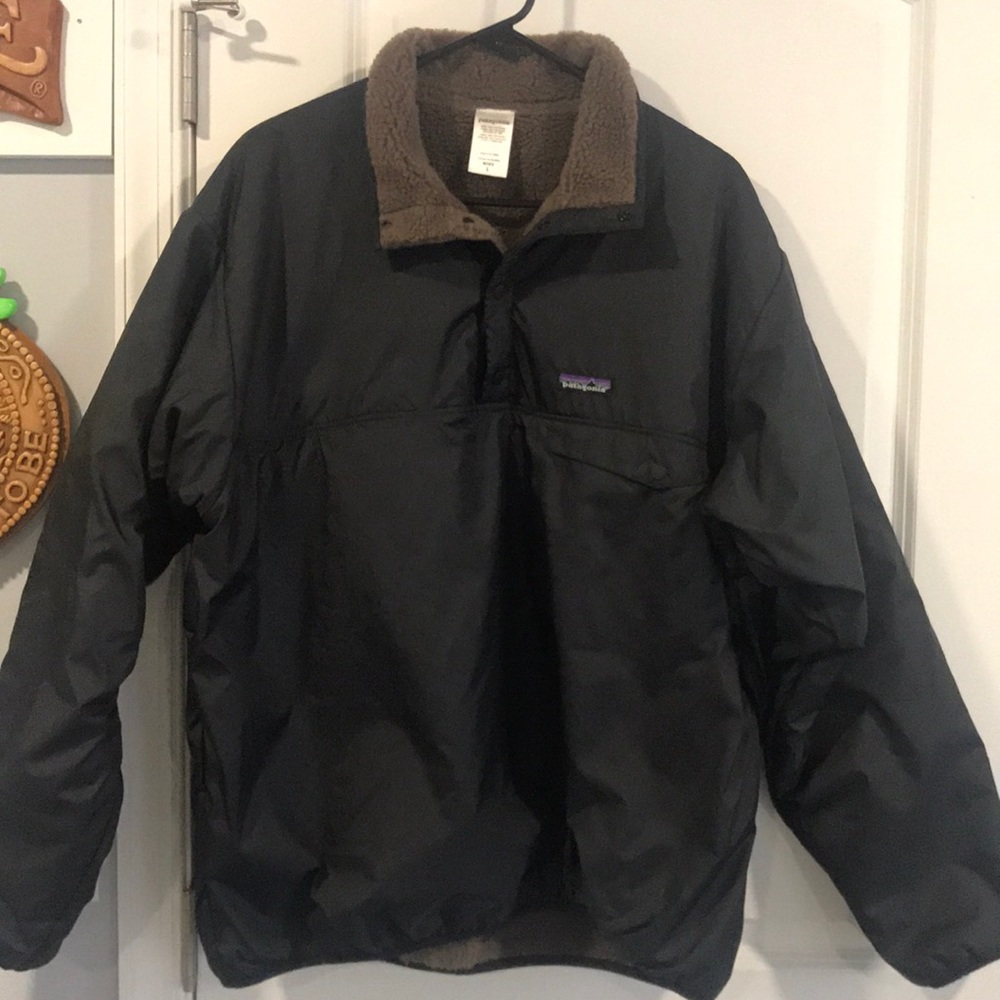 Patagonia Mens Lined Pull Over Wind Breaker Jacket